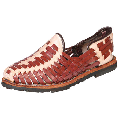 Huarache Mocasín de Hombre Mis XV Primaveras en Piel Color Natural/Shedron 602394