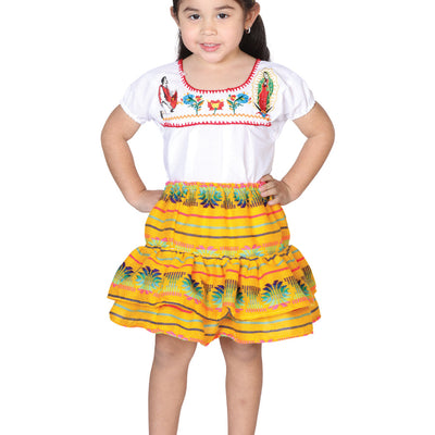 Blusa de Mujer México Artesanal en %50 Poliéster Color Amarillo 602498