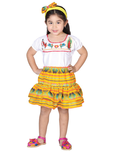 Blusa de Mujer México Artesanal en %50 Poliéster Color Amarillo 602498