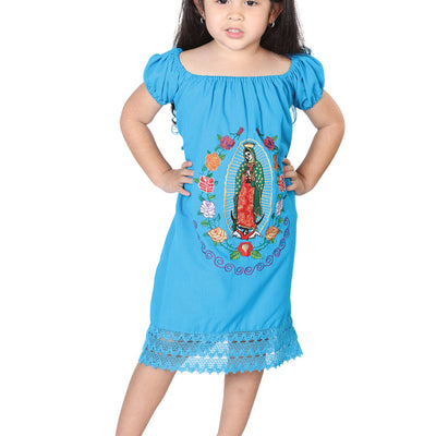 Blusa de Mujer México Artesanal Blusa/falda Artesanal en 100% Algodón Color Azul 602501