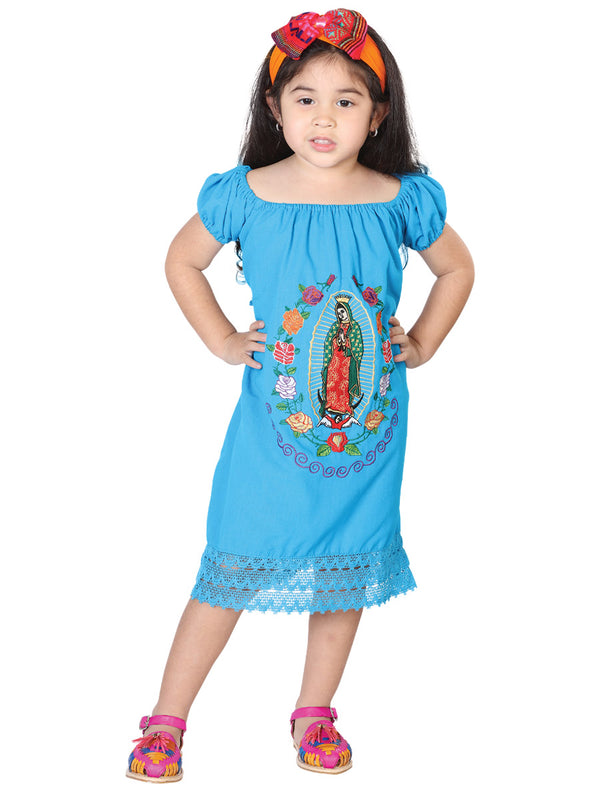 Blusa de Mujer México Artesanal Blusa/falda Artesanal en 100% Algodón Color Azul 602501