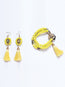 Juego De Velas Collar Mis Xv Primaveras Semanario/Aretes Palma Amarillo 602504