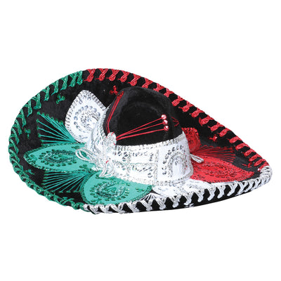 Sombrero Vaquero de Hombre México Artesanal Charro Artesanal Color Tricolor 602535