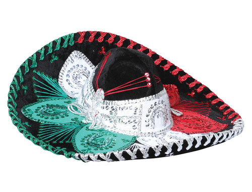 Sombrero Vaquero de Hombre México Artesanal Charro Artesanal Color Tricolor 602535