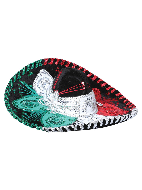 Youth Mexicano Charro Sombrero Velvet Tricolor 602535