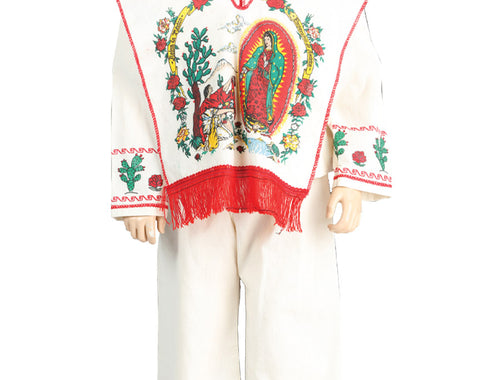 Traje México Artesanal Virgen/juan Diego Cambaya 100% Algodón Natural Virgen/juan Artesanal en CAMBAYA 100% Algodón Color Natural 602537