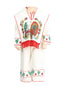 Traje Mexico Artesanal Virgen/Juan Diego Cambaya 100% Algodón Natural 602537