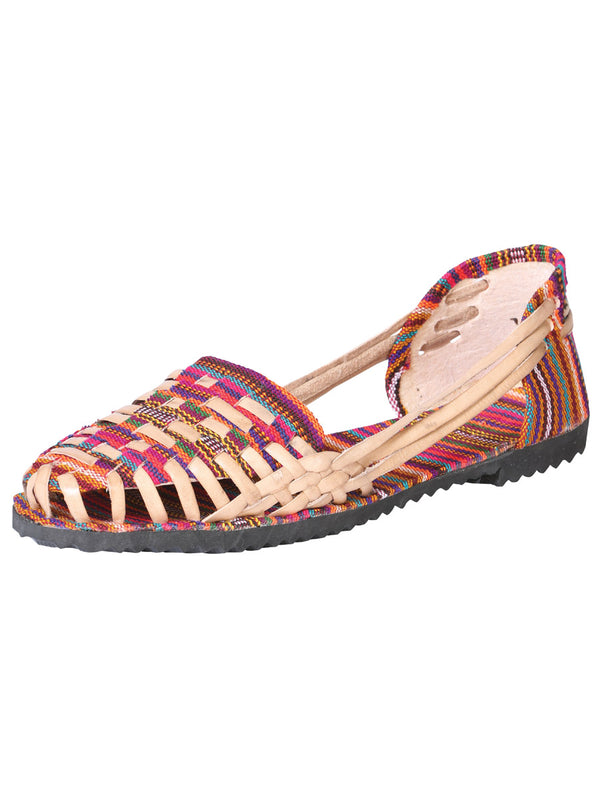 Calzado Huarache Mexico Artesanal Chiapas Lona/Zarape Multicolor 602554