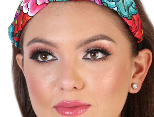 Diadema de Mujer México Artesanal JIM-09 Artesanal en 100% SEDA Color Verde/Rojo 602632