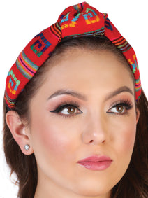 Diadema Mexico Artesanal Tur C/Aro 100% Acrilan Rojo 602643