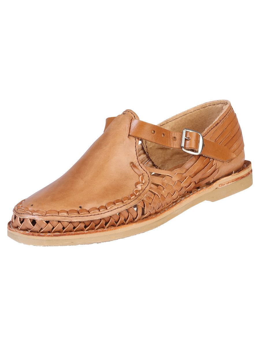 Huarache Mocasín de Hombre México Artesanal Casual Artesanal en Piel Color Natural 602702