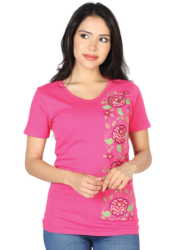 Playera M/ Corta Mexico Artesanal Lcbt1 Fiusha 602750