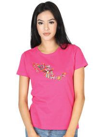 Playera M/ Corta Mexico Artesanal Lcbm5 Fiusha 602752