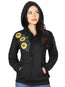 Sudadera Mexico Artesanal Sdj-Z 100% Algodón Negro 602826