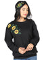Sudadera Mexico Artesanal Sdpull 100% Algodón Negro 602827