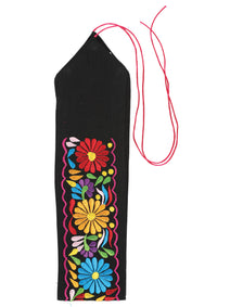 Fajo Bordado Mexico Artesanal Faja 100% Algodón Negro 603178
