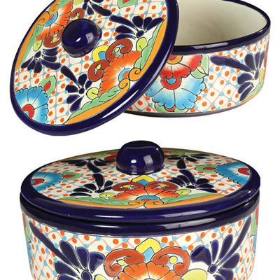 Artículo Decorativo para Hogar México Artesanal en Cerámica Color Azul 603291