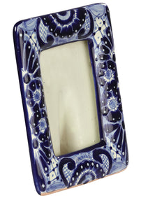 Artículo Hogar Mexico Artesanal Portaretrato Vertical Talavera Azul 603324