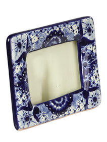 Artículo Hogar Mexico Artesanal Portaretraro Horizontal Talavera Azul 603326