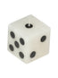 Vela Mexico Artesanal Cubo Dado 7X7 Parafina/Polimero Blanco/Negro 603364