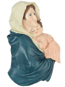 Articulo Religioso Mexico Artesanal G1-Madona Ternura Resina Multicolor 603392