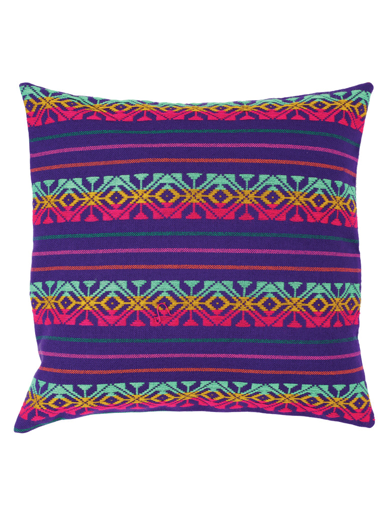 Articulo Hogar Mexico Artesanal Ccb-003 Cambaya 100% Acrilan Morado 603569