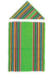 Artículo Hogar Mexico Artesanal Mantelito Colorin 100% Algodon Verde 603611