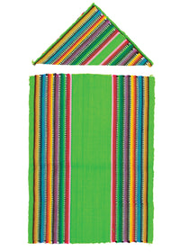 Artículo Hogar Mexico Artesanal Mantelito Colorin 100% Algodon Verde 603611