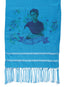 Rebozo Mexico Artesanal Frida 85% Articela / 15% Poliester Turqueza 603741