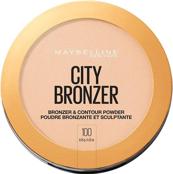 Maybelline New York City Bronzer Powder - Bronceador de maquillaje y polvo de contorno, 100