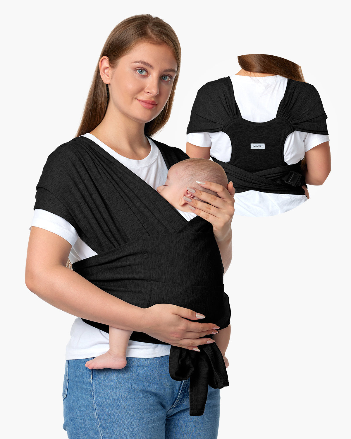 Negro Carbón - Mochila Portabebé Ergonómica