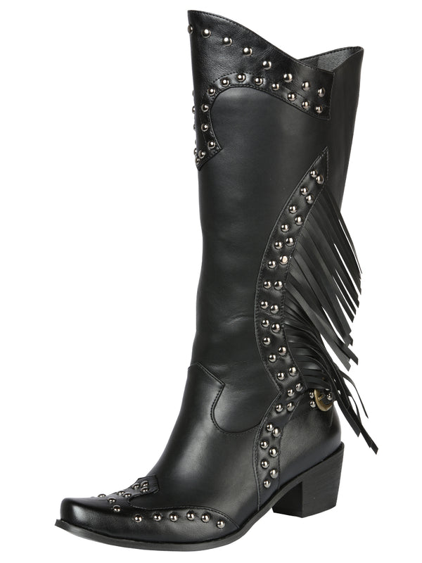 COWBOY BOOT  EL GENERAL WESTERN WEAR SYG-2751 CRAZY BLACK 702030