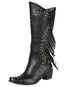 COWBOY BOOT  EL GENERAL WESTERN WEAR SYG-2751 CRAZY BLACK 702030