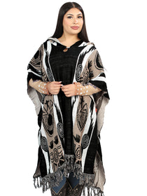 Poncho El General Western Wear Syg-2716 Tela Marron 702035