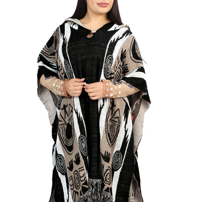 Poncho El General Western Wear Syg-2716 Tela Marron 702035