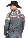 Chamarra de Hombre El General Western Wear SYG-2747 en Tela Color Gris 702037
