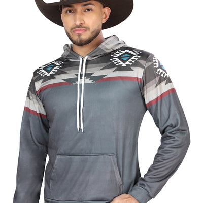 Chamarra de Hombre El General Western Wear SYG-2747 en Tela Color Gris 702037