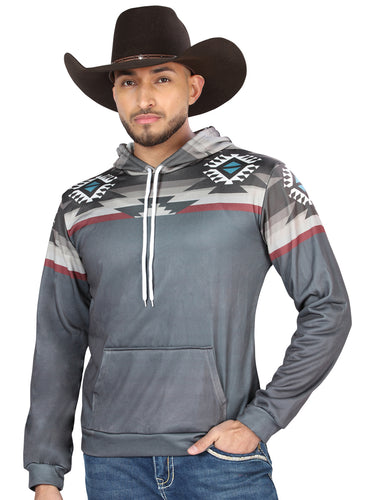 Chamarra de Hombre El General Western Wear SYG-2747 en Tela Color Gris 702037