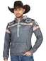 Sudadera Con Capucha El General Western Wear Syg-2747 Tela Gris 702037
