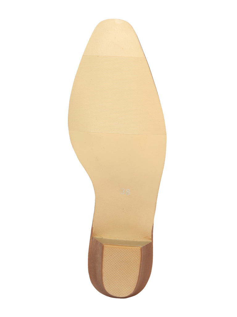 Bota Vaquera de Mujer El General Western Wear SYG-2710 en Piel Crazy Color Hueso 702038