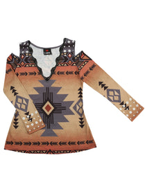 Blusa Manga Larga El General Western Wear Syg-2851 Tela Oliva 702049