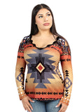 Camisa Vaquera de Mujer El General Western Wear SYG-2851 Manga Larga en Tela 702049