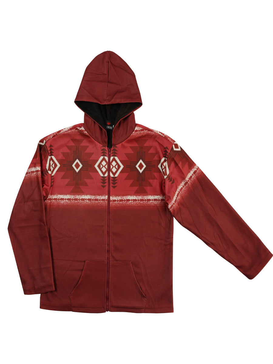 Chamarra de Hombre El General Western Wear SYG-2822 en Tela Color Vino 702053