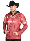 Chamarra de Hombre El General Western Wear SYG-2822 en Tela Color Vino 702053