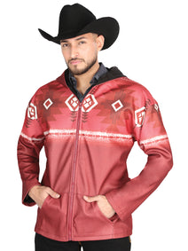Chaqueta El General Western Wear Syg-2822 Tela Burdeos 702053