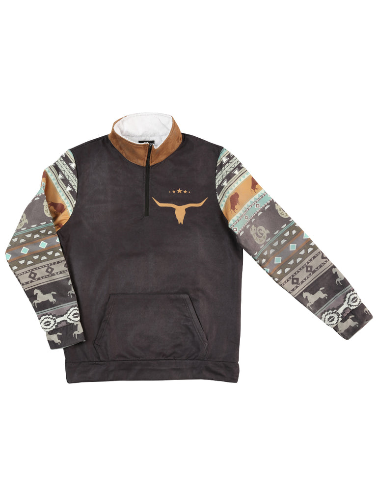 Chamarra de Hombre El General Western Wear SYG-2819 en Tela Color Negro 702057