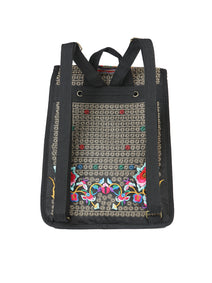 Bolsa Bordada Mochila El General Ac-115 (L) Tela Negro/Multicolor 702171