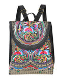 Bolsa de Mujer El General AC-115 Bordada en Tela Color Negro/Multicolor 702171