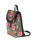 Bolsa de Mujer El General AC-116 Bordada en Tela Color Negro/Rosa 702172