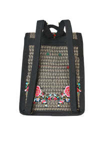 Bolsa Bordada Mochila El General Ac-116 (L) Tela Negro/Rosa 702172